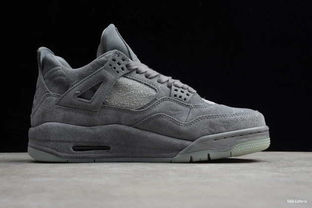 Rep TBkick Grey x Jordan KAWS Cool 930155-003 Air 4 0705